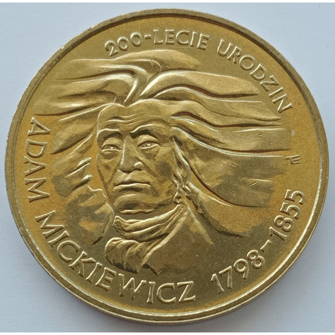 2 zł 1998 - 200-lecie urodzin Adama Mickiewicza