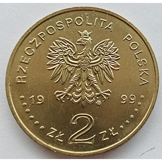 2 zł 1999 - 150. rocznica śmierci Juliusza Słowackiego (1809 - 1849)