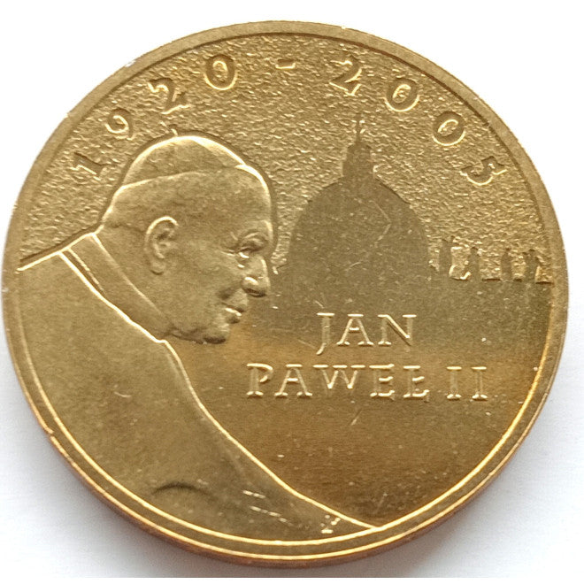 2 zł 2005 - Papież Jan Paweł II