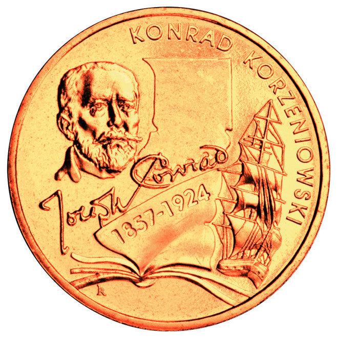 2 zł 2007 - Konrad Korzeniowski/Joseph Conrad (1857-1924)
