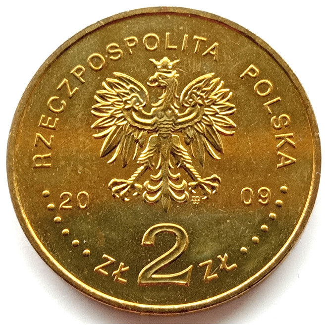 2 zł 2009 - 25. rocznica męczeńskiej śmierci księdza Jerzego Popiełuszki