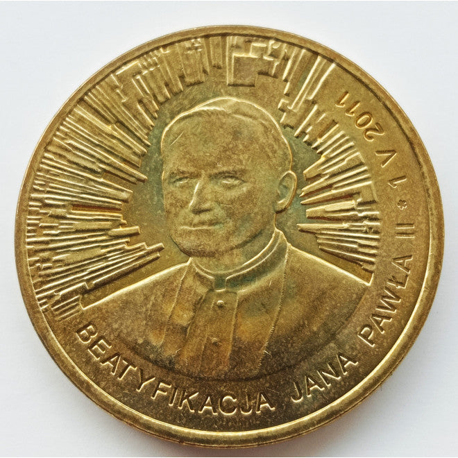 2 zł 2011 - Beatyfikacja Jana Pawła II – 1 V 2011