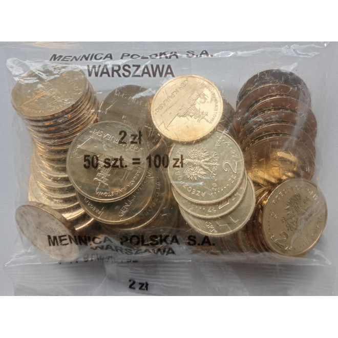 2 zł 2013 - Polskie okręty – Fregata rakietowa „Gen. K. Pułaski”  (woreczek 50 szt.)