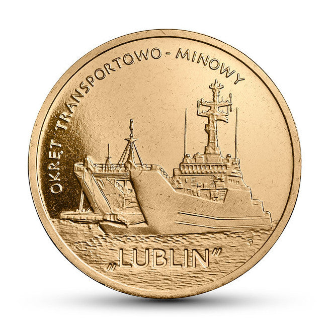 2 zł 2013 - Polskie okręty: Okręt transportowo-minowy „Lublin”