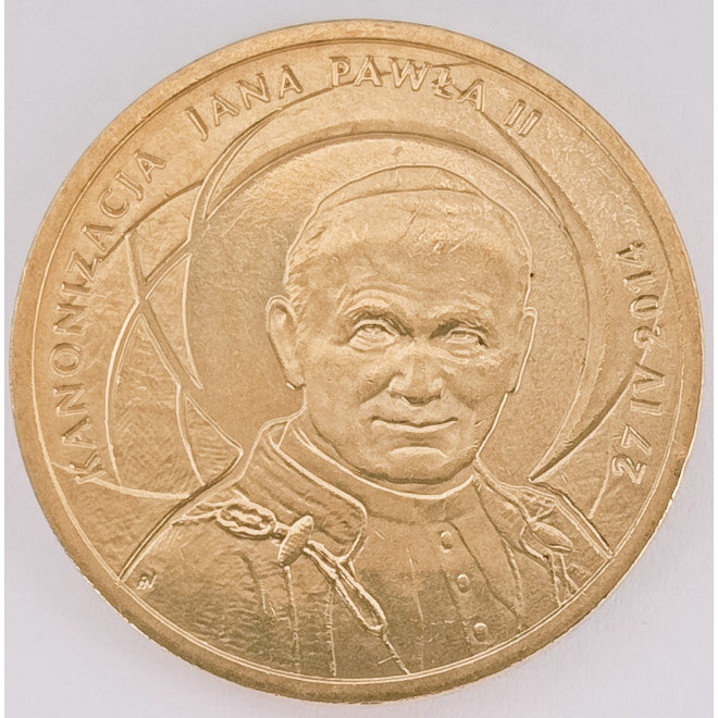2 zł 2014 - Kanonizacja Jana Pawła II – 27 IV 2014