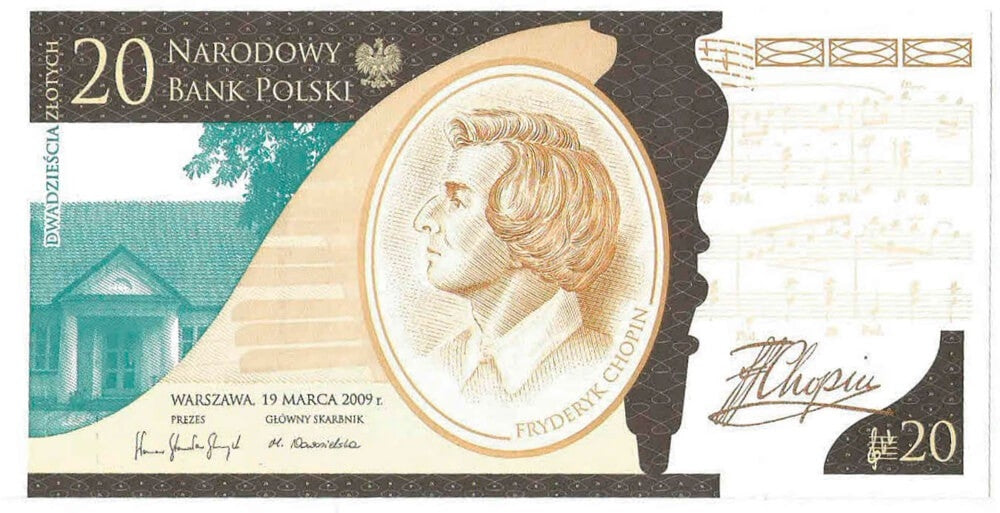 20 zł, FC0000867 200. rocznica urodzin Fryderyka Chopina, niski numer