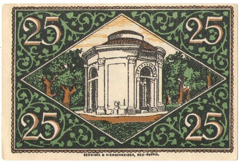 25 Pf banknot zastępczy Heinsberg
