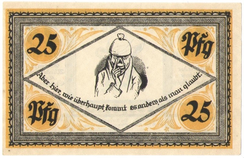 25 Pf banknot zastępczy Stolzenau an der Weser 1921