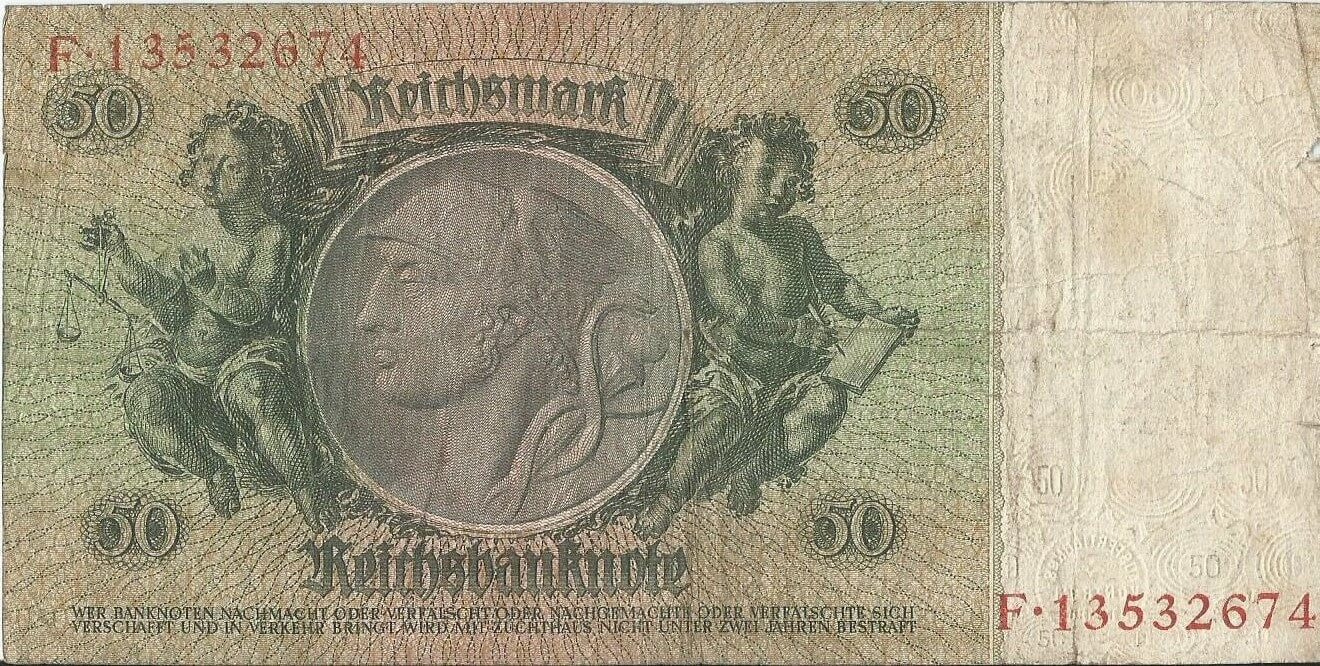 50 marek 1933, F 13532674, stan 3-