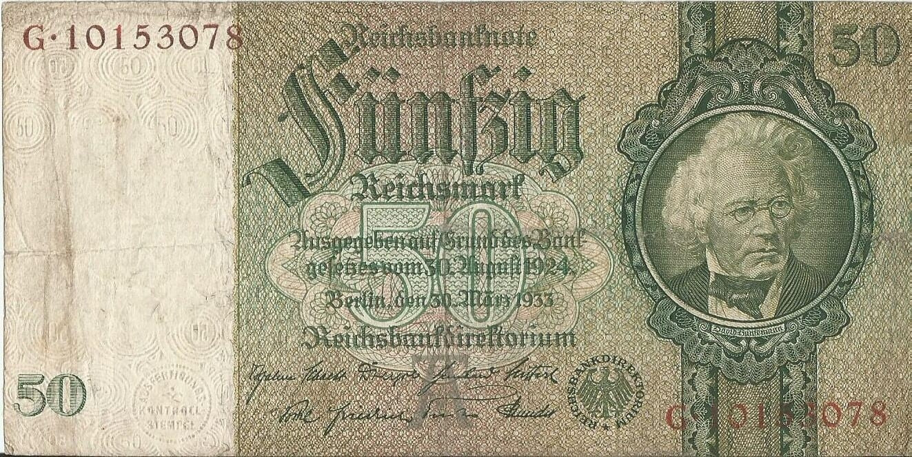 50 marek 1933, G 10153078, stan 3