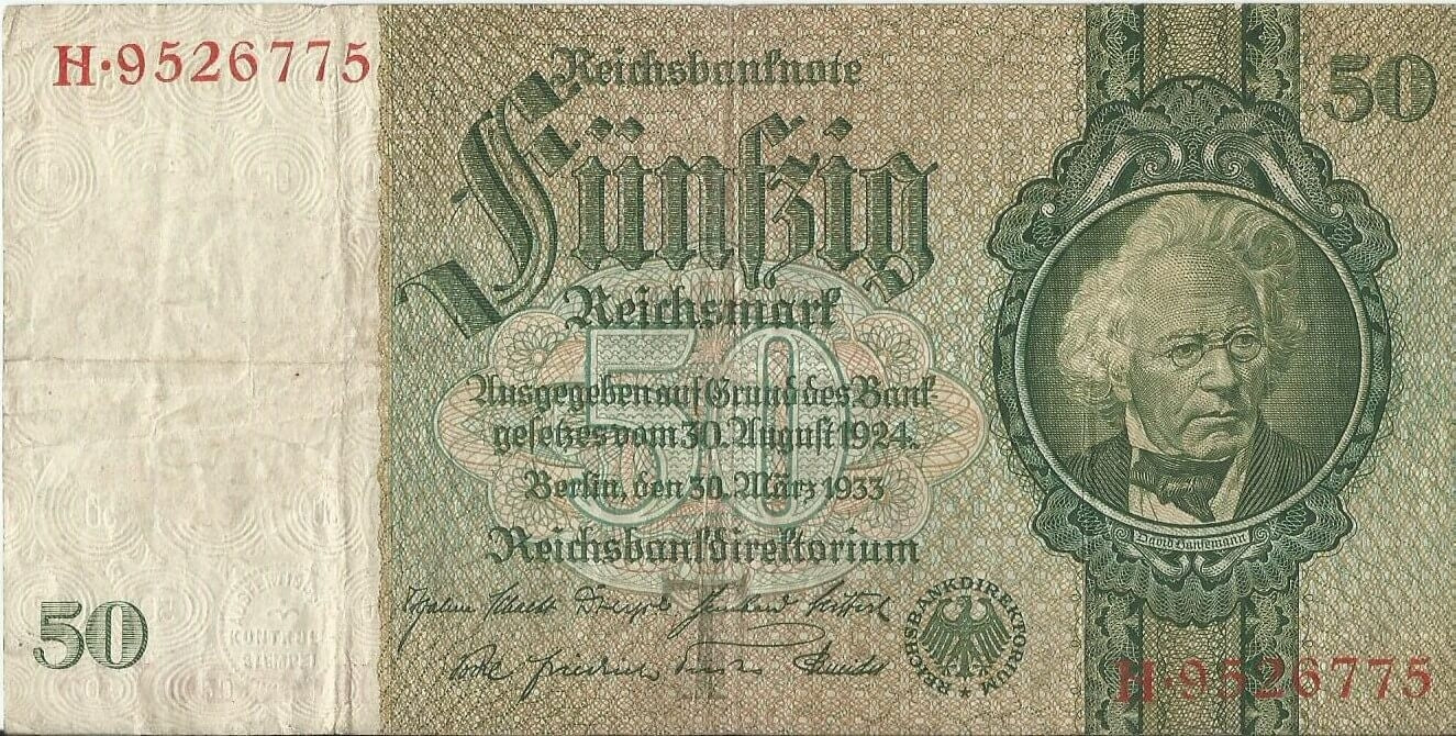 50 marek 1933, H 9526775, stan 3