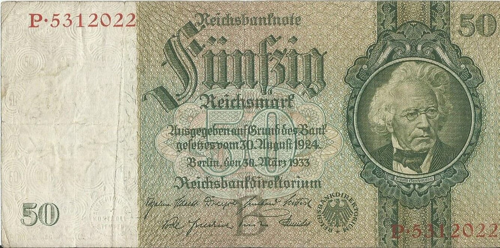 50 marek 1933, P 5312022, stan 3-