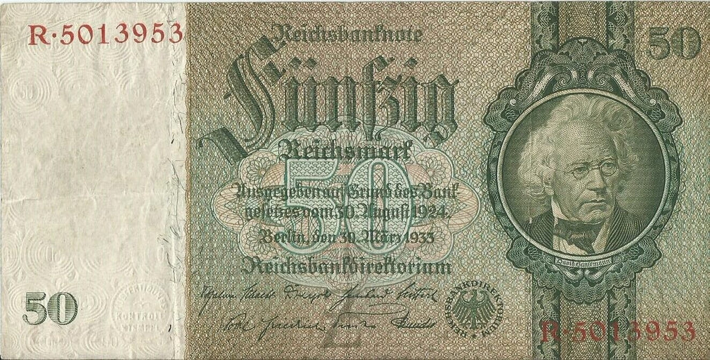 50 marek 1933, R 5013953,  stan 3