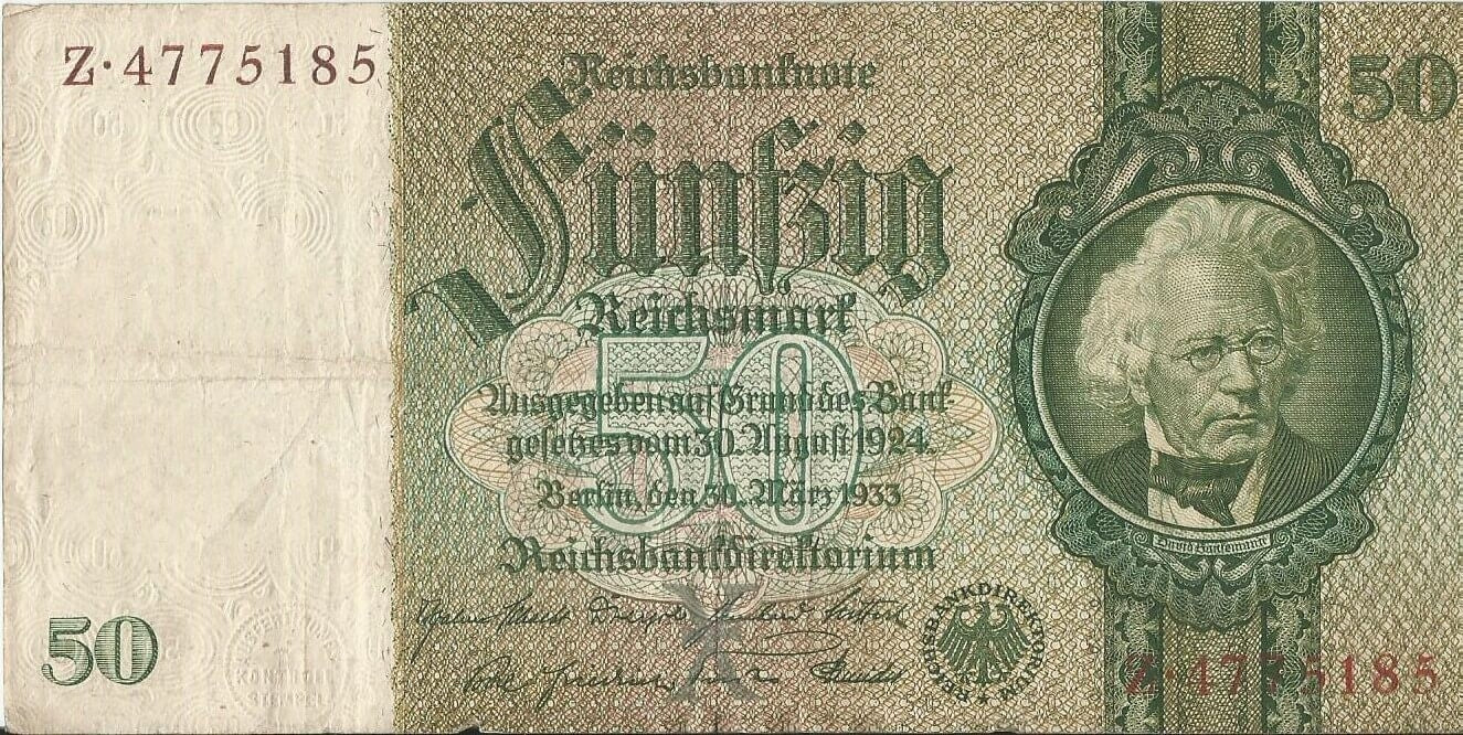 50 marek 1933, Z 4775185,  stan 3