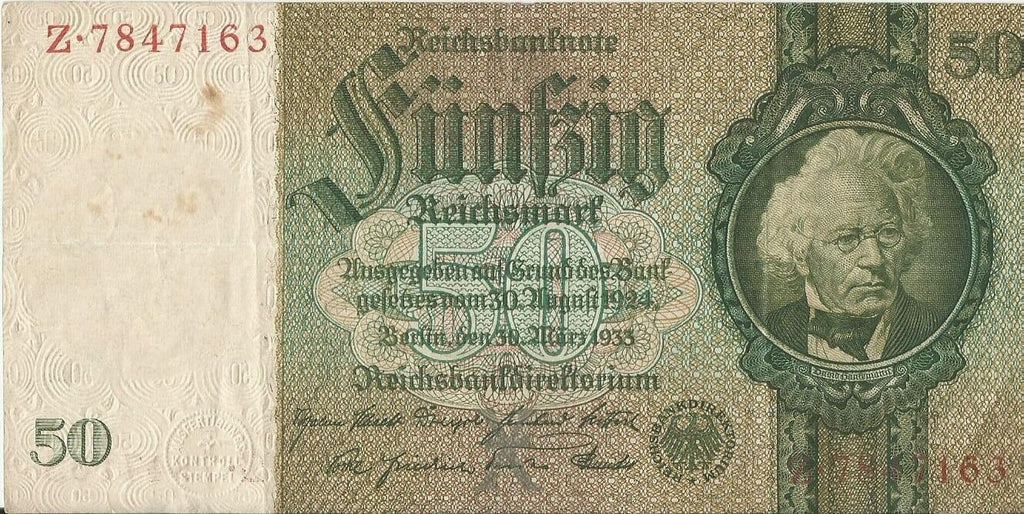 50 marek 1933, Z 7847163, stan 3