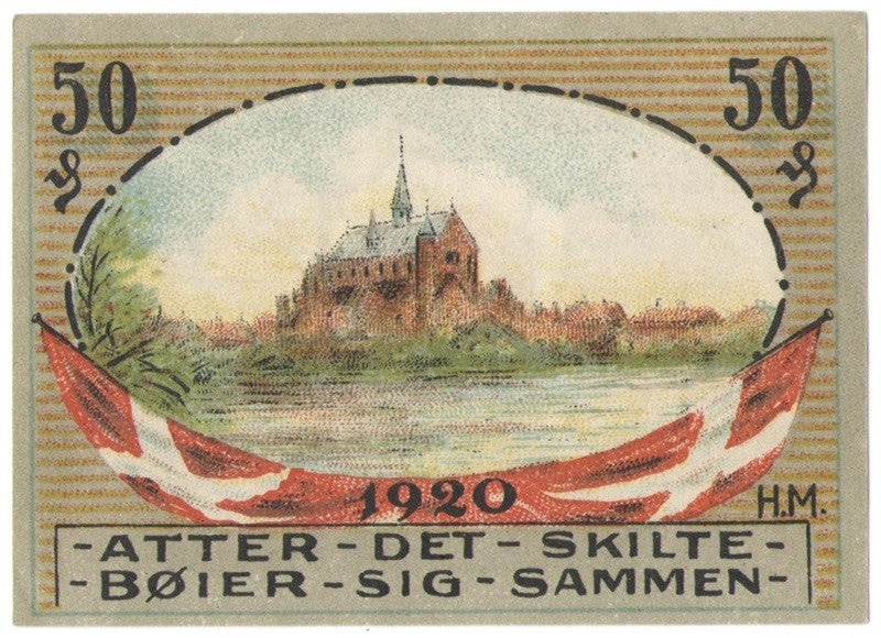 50 Pf banknot zastępczy Hadersleben 1920