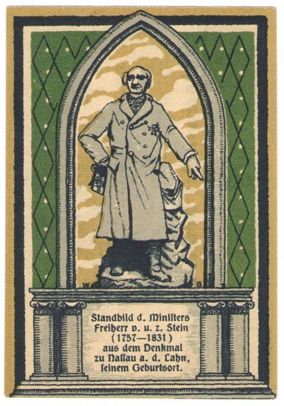 75 Pf banknot zastępczy Frücht 1922