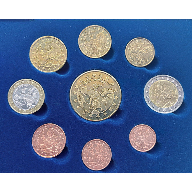 Europa-zestaw euro i eurocent (wzór)