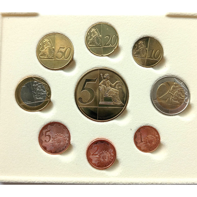 Guernsey zestaw euro i eurocent (wzór) 2004